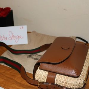 Gucci Sherry Line Shoulder Bag Basket